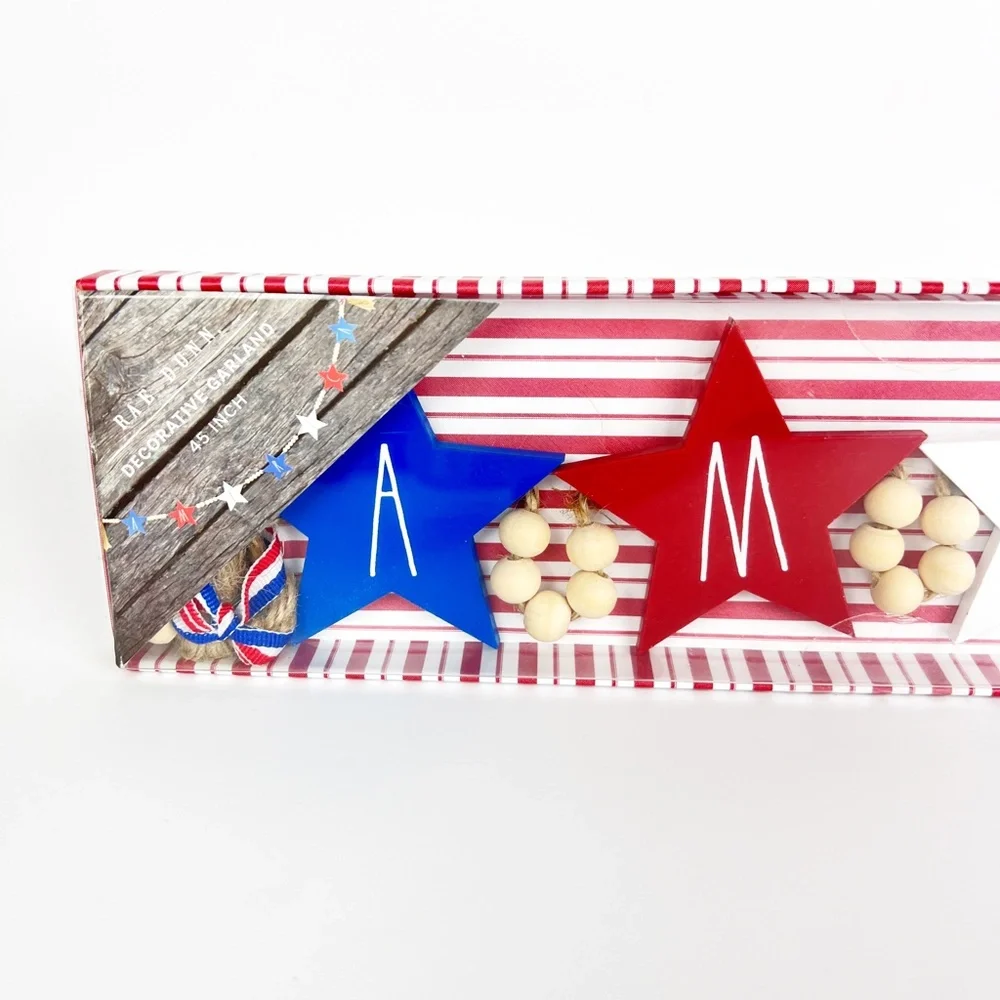 Rae Dunn USA 4th of July Red White Blue Stars America 45